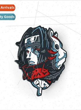 Naruto Uchiha Weasel Brooch Japanese Anime Cartoon Metal Ena