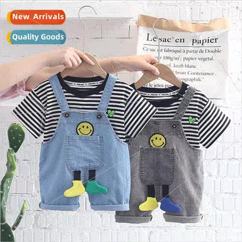 2023 new childrens clothing cute boys baby clothes striped s