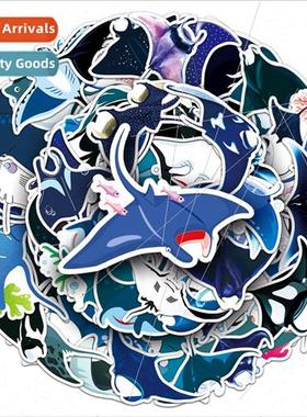 50 cartoon devil fish manta ray marine animals graffiti wate