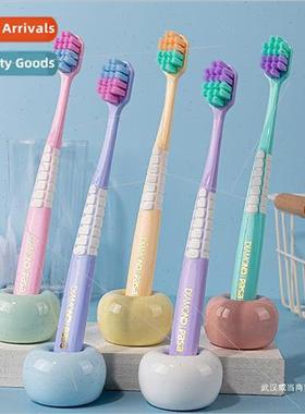 Toothbrushes soft bristles adult home use family set of ultr