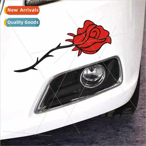 S-537 Reflective roses romantic red blue car stickers flower