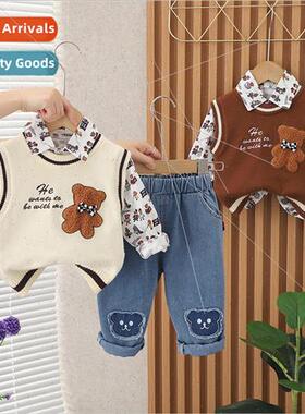 2023 childrens clothing in the fall new handsome boys sweate