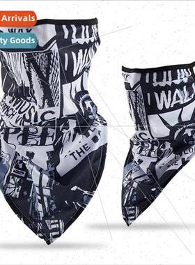 Summer ice silk triangle scarf cycling mask outdoor sports s
