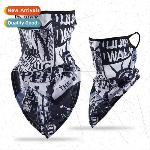 Summer ice silk triangle scarf cycling mask outdoor sports s