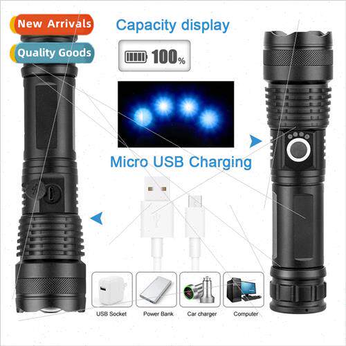 Aluminum alloy XHPp50 strong light flashlight telescopic zoo