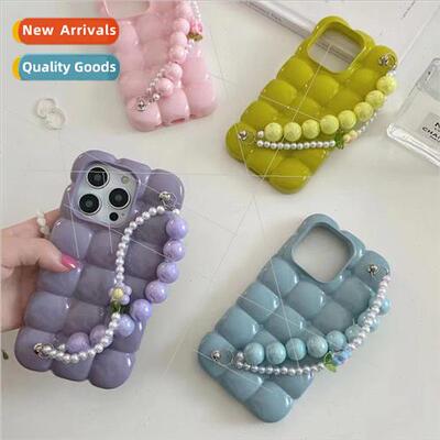 Flower Wristband Solid Color Taro Purple IPhone14ProMax Appl