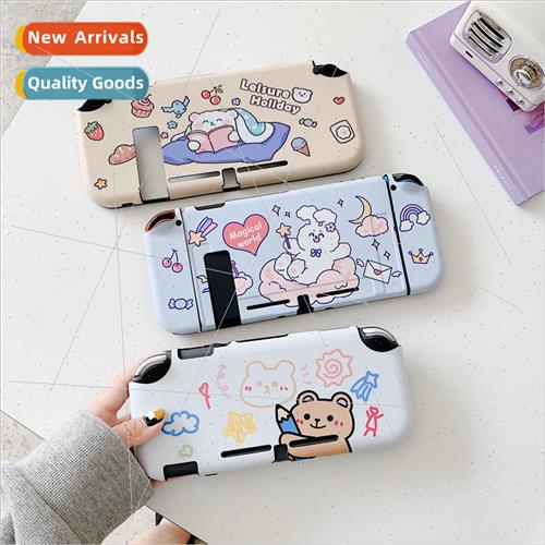 适用 适用 switch cute rabbit protective case ns cartoon bear