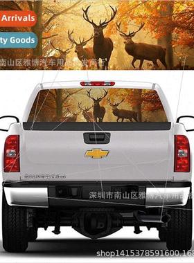 D-780 Snow Rampage Deer Hunting Graphic Rear Windshield Stic