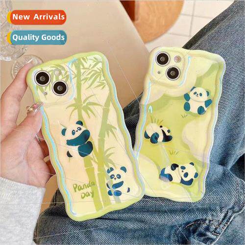 ins blue light cute bamboo panda 适用 iphone 12/13 apple 14p