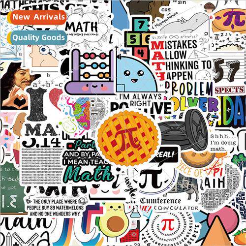 50 -repeating children I love math stickers ruler learning s