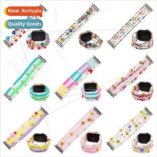 适用 Apple watch1-8 generation colorful thousand flowers gla