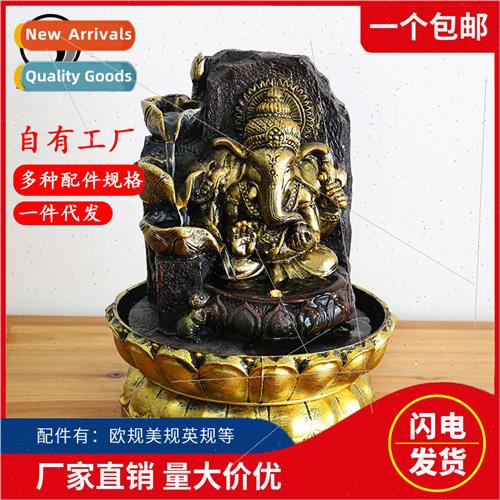 east Asia elephant god flowing water vessel ornament crafts