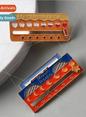 New My Social Power Pin Slideable Energy Indicator Badge Cre