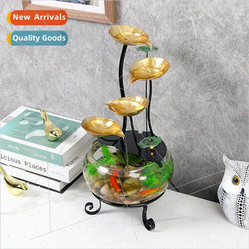 Simple desktop home glass fish tank 适用tune flowing water o