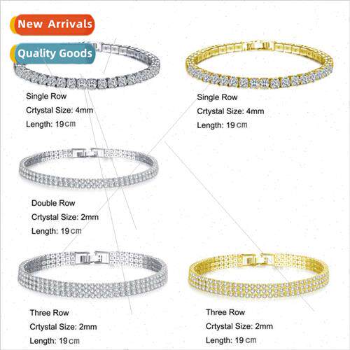 one row two rows three rows bracelet full of diamonds couple