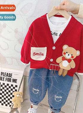 Female childrens spring suit boy 2023 new spring cardigan ja