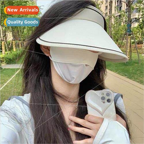 2022 summer new sunscreen sun hat female cycling large brim