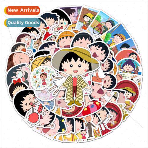 50 Cherry Maruko animation cartoon personality DIY decorativ