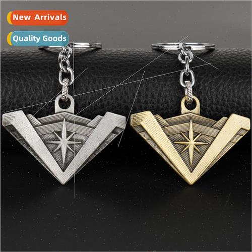 Movie and TV  Captain Marvel logo keychain Avengers 4 alloy