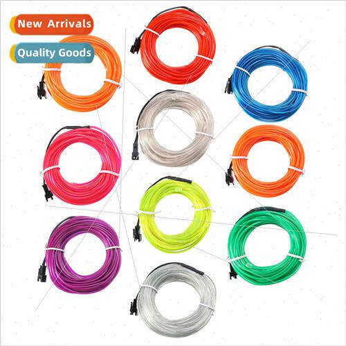10m Cold ne EL wire without driver ngle wire Blue Yellow Gre