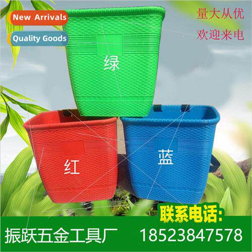 Jianghu bamboo wickerwork pattern plastic back basket bamboo