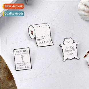 letters brooch cute Cartoon bags cat clothing schoo creative