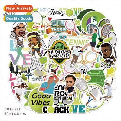 50 cartoon  tennis graffiti stickers notebook luggage motorc