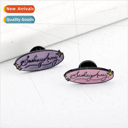 RuPaul RuPaul Sashay away Letters Drip Oil Brooch Personaliz