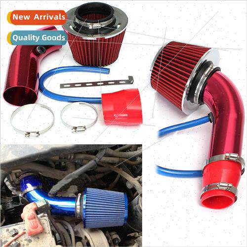 Car Engine Tuning 64-76mm Universal Aluminum Intake Pipe Kit