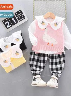 Girls 2023 spring new Korean  of the infant and young female