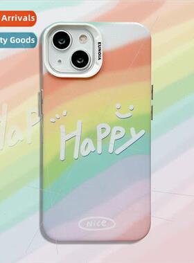Summer Rainbow Happy smiley face 适用 14ProMax niche female