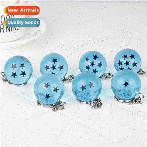 Japans anime  charm blue seven dragon ball ball keychain 1-7