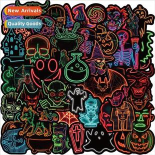 neon Halloween graffiti stickers dec personalized cartoon