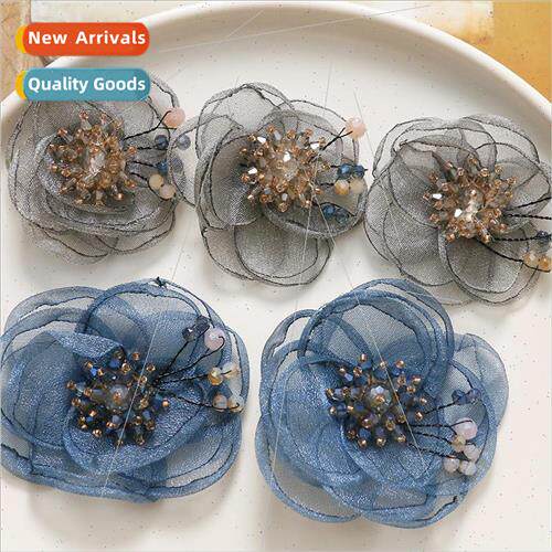 Korean  of the fairy temperament crystal mesh flowers petals