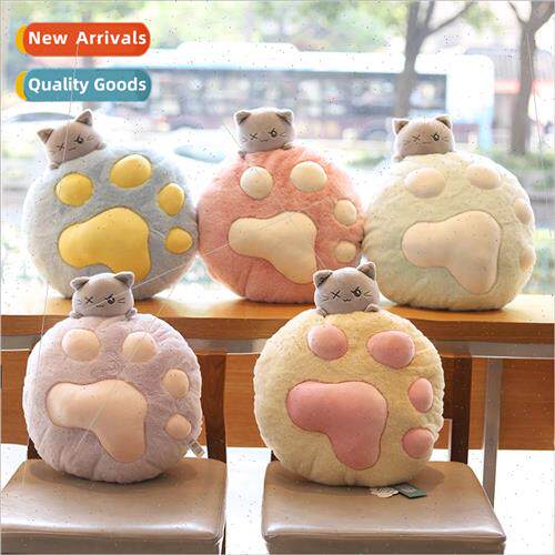 Cute cat paw pillow quilt 2 in 1 nap pillow office cushion f