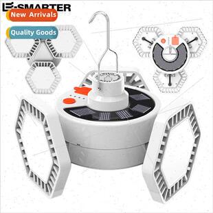 LED bulb light night market light triple leaf light solar ca