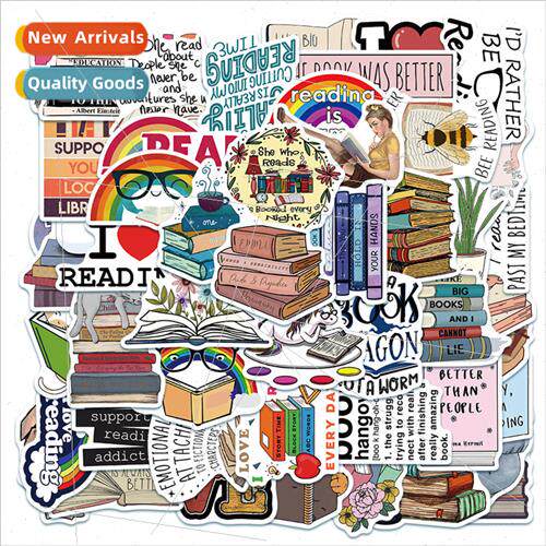 50 pcs Reading English Phrase Stickers ggage Cell Phone Comp