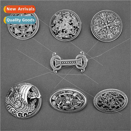 Scandinavian Viking Series Brooch Vintage Celtic Knot Pin Co