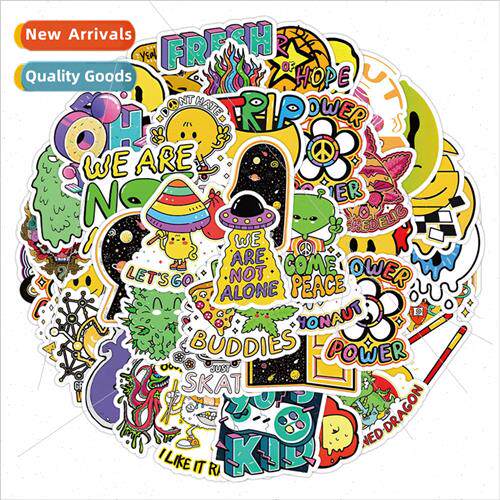 50 ndy acid cartoon pattern graffiti stickers decorative gui