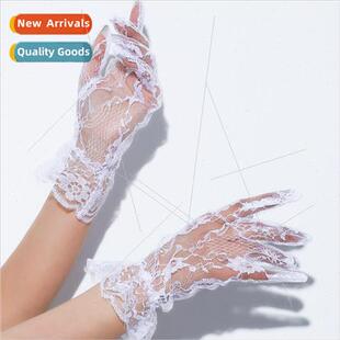 Bridal Wedding Gloves Vintage Lace Short White Wedding Dress
