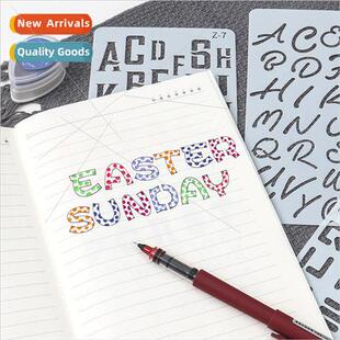 20 A6 Alphabet Combination Stencil Ruler DIY Handbook Skelet