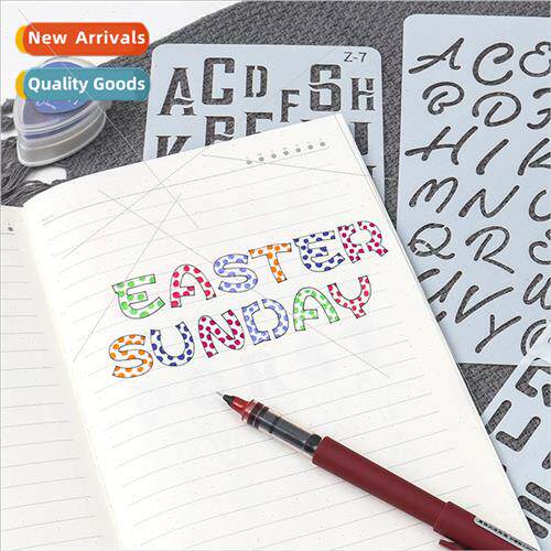 20 A6 Alphabet Combination Stencil Ruler DIY Handbook Skelet