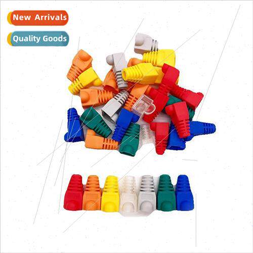 RJ45 Network Crystal Sleeve 8P8C Rubber Sleeve Colorful Crys