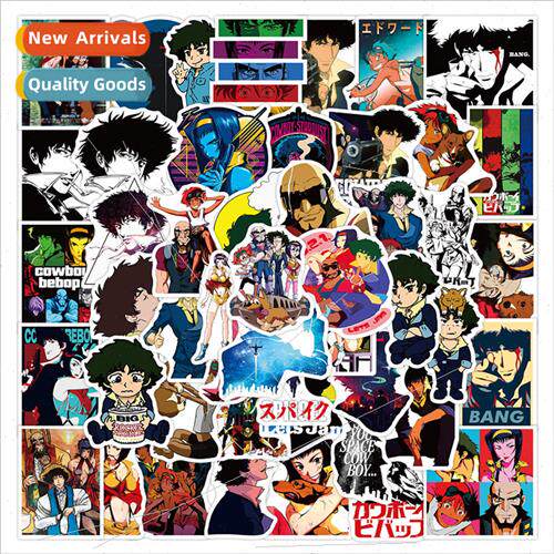 50 new cartoon animation star cowboy stickers decorative ska
