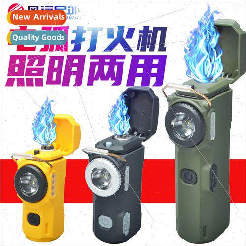 D49 lighter electronic cigarette lighter arc windproof LED f