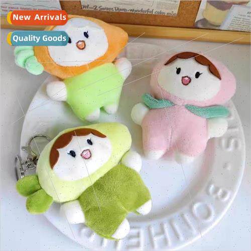 Creative avocado radish peach doll keychain pendant schoolba