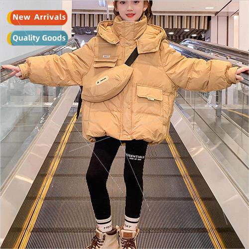 Girls down jacket 2023 new childrens 适用eign winter big chi