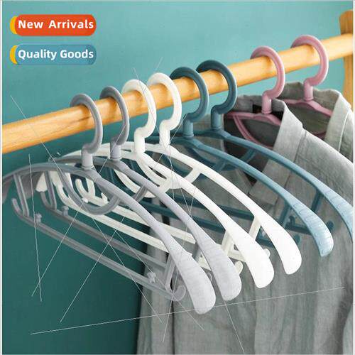 Household Plastic Wide Shoulder Clothes Rack Household Non-T
