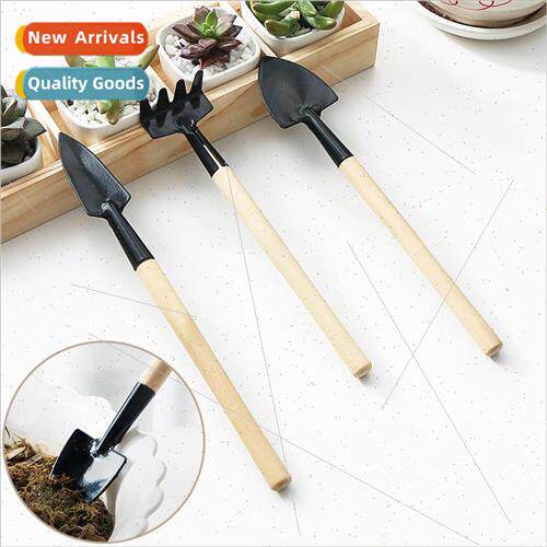 Mini gardening tools set of three shovel rake spade balcony