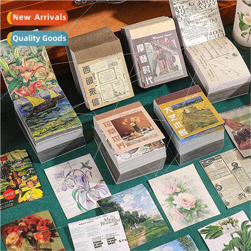 Poetry series material sticker book -adhesive handbook stick